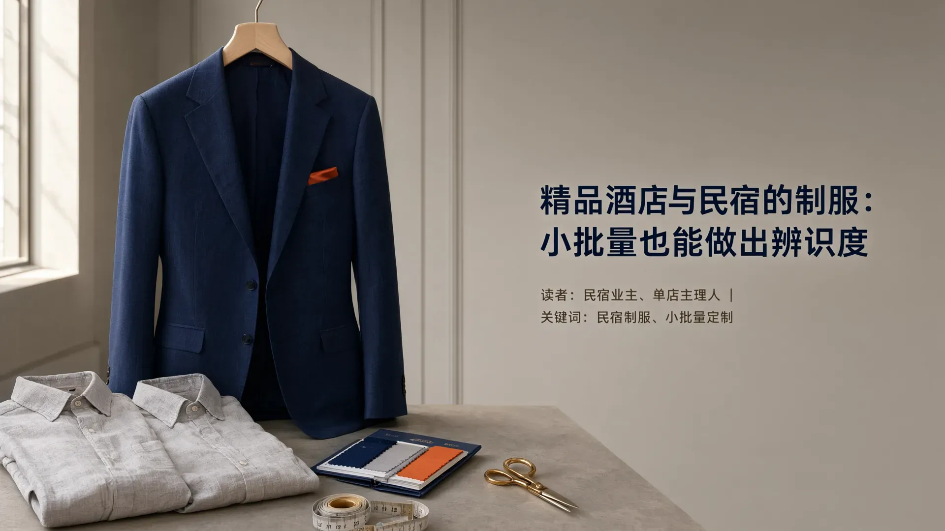 精品酒店与民宿制服:小批量定制打造品牌辨识度
